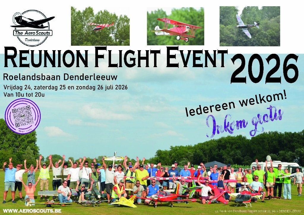 Reunion Flight Event, Hobby en Vrije tijd, Modelbouw | Radiografisch | Vliegtuigen, Ophalen, Nieuw