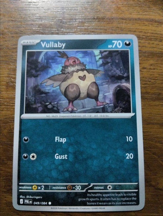 Vullaby - 049/084 : Pitch Black (PBL), Hobby en Vrije tijd, Verzamelkaartspellen | Magic the Gathering, Verzenden