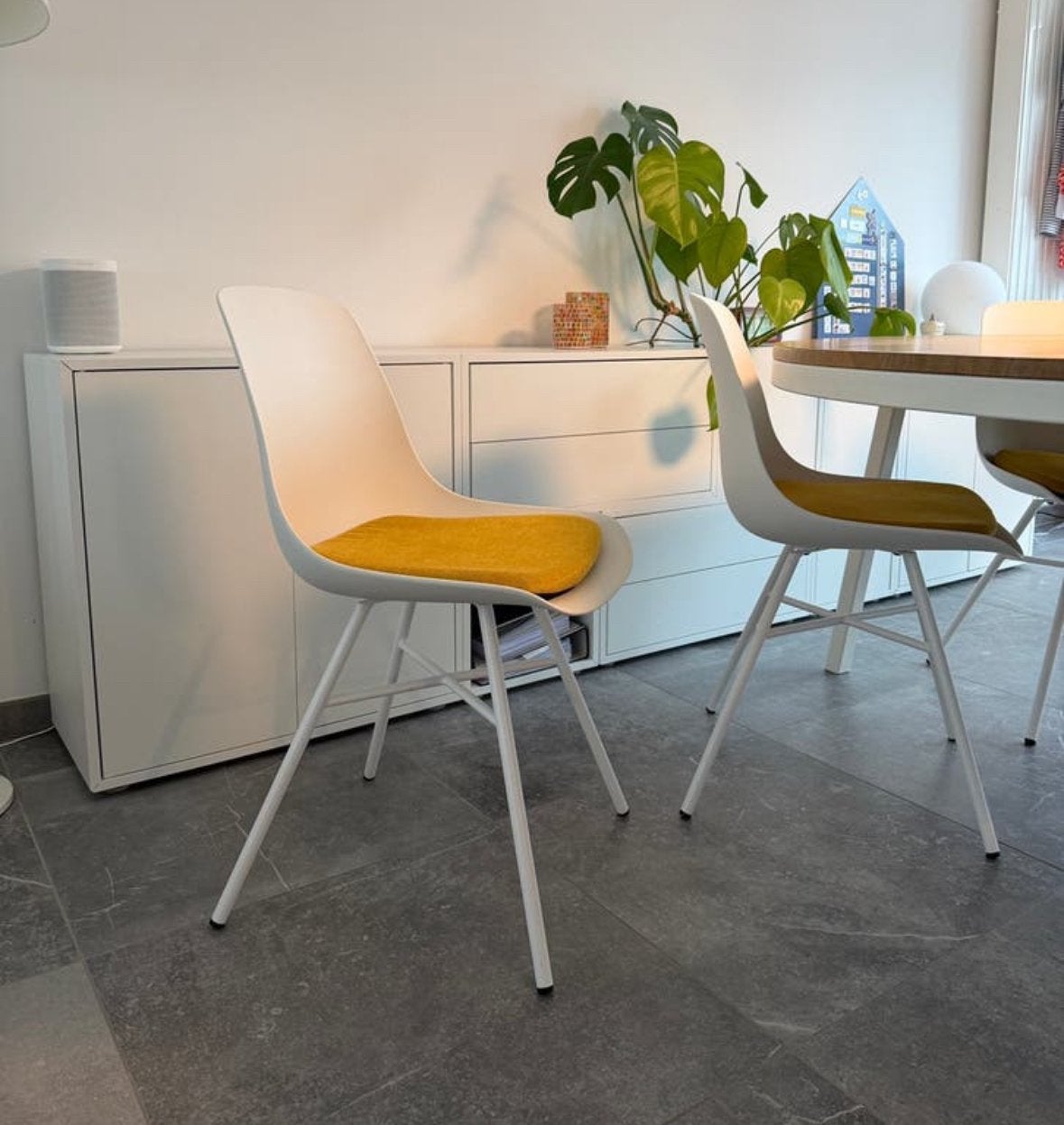 6x Ikea leifarne stoelen te koop, Ophalen, Zo goed als nieuw, Wit, Vijf, Zes of meer stoelen