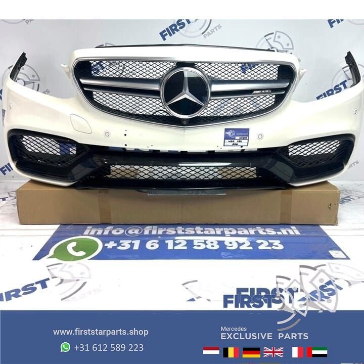 W212 FACELIFT E63 AMG VOORBUMPER WIT COMPLEET origineel Merc, Utilisé, -, Avant, -