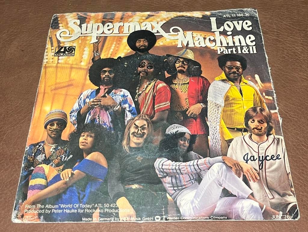 Supermax - Love Machine Part 1 & 2 - 7” vinyl single -  DE, Ophalen of Verzenden, Gebruikt, Single
