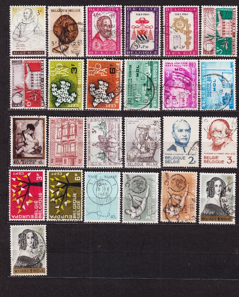 België 1961-1962 gestempeld, Postzegels en Munten, Postzegels | Europa | België, Verzenden, Gestempeld, Gestempeld