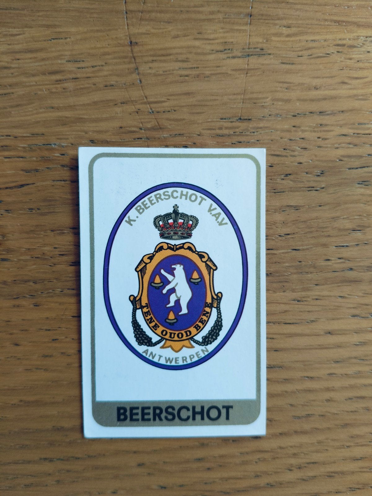 Panini Football 1972-1973 embleem Beerschot, Ophalen of Verzenden