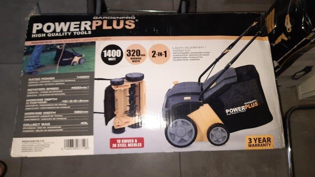 Powerplus gazon trimmer verticuteerder, Ophalen, Nieuw, Elektrisch, Power plus