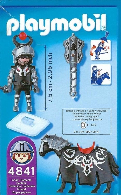 RIDDER TE PAARD ZWART, Ophalen, Zo goed als nieuw, Complete set