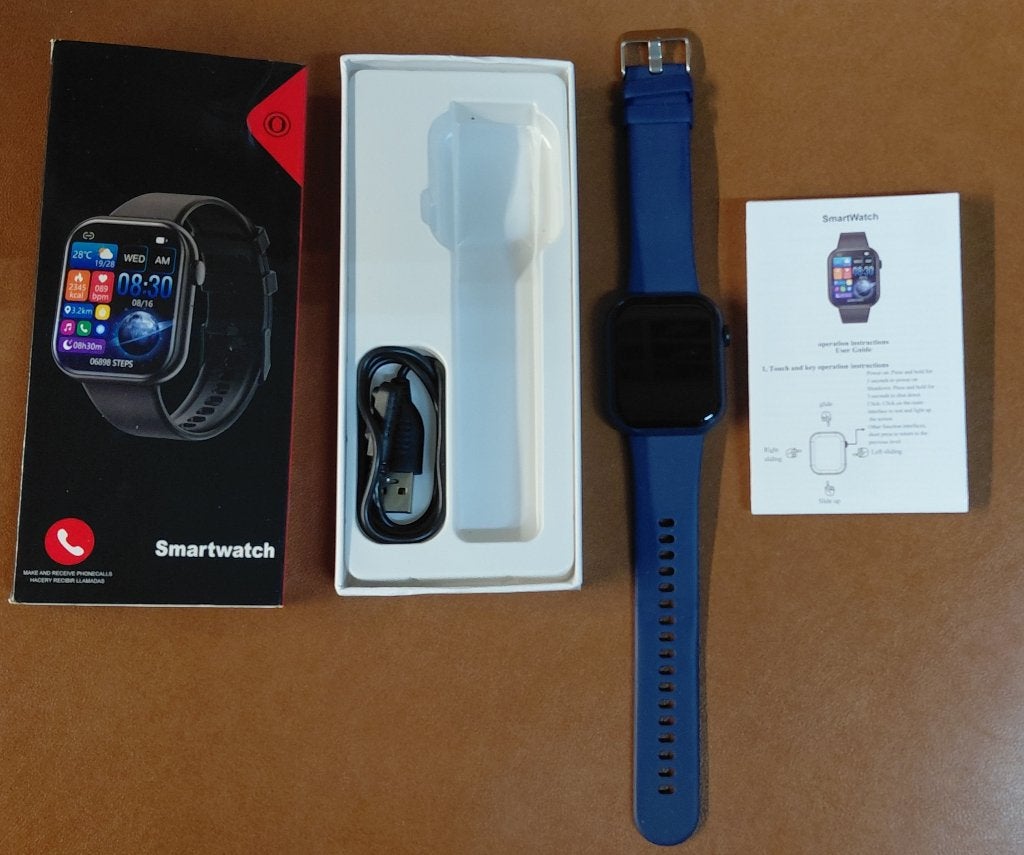 Smartwatch G28, Ophalen, Zo goed als nieuw, Blauw, Android