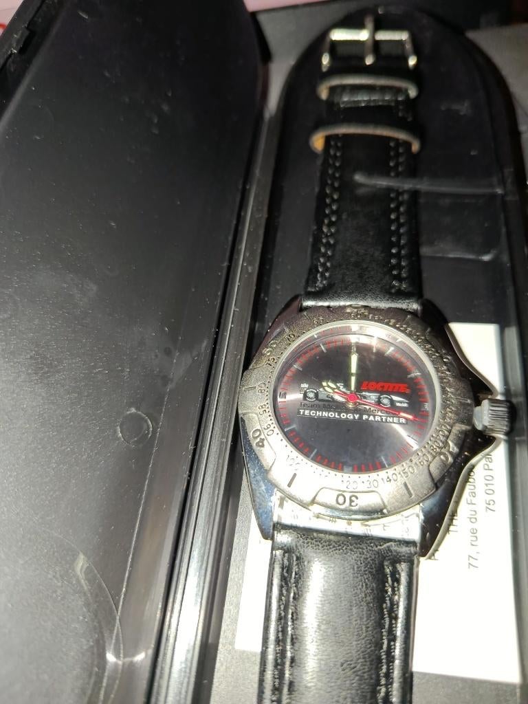 Vintage McLaren-Loctite horloge, Montre-bracelet, Autres marques, Enlèvement ou Envoi, Acier