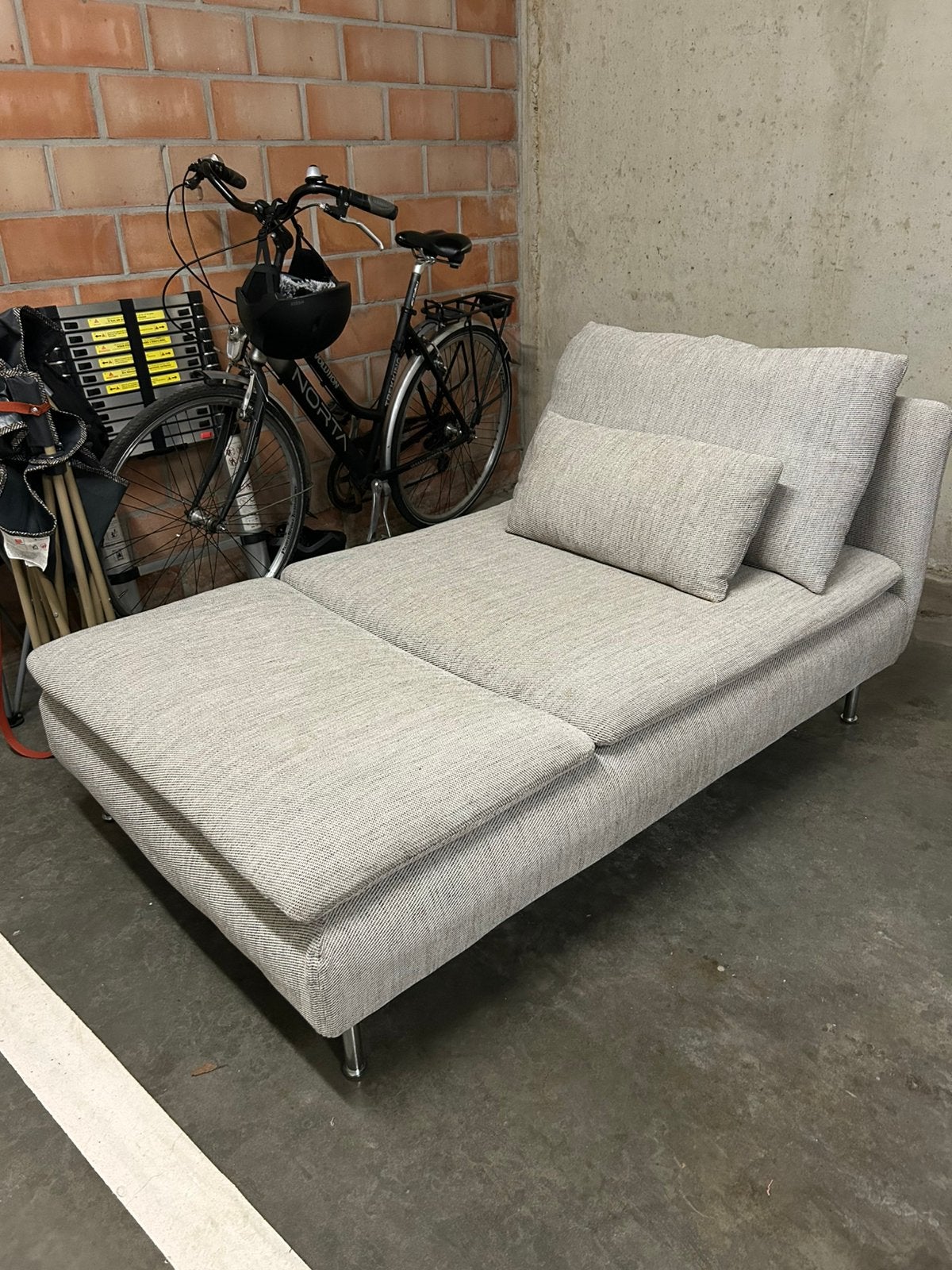 Chaise Longue, Ophalen, Eenpersoons, Zo goed als nieuw, Minder dan 150 cm