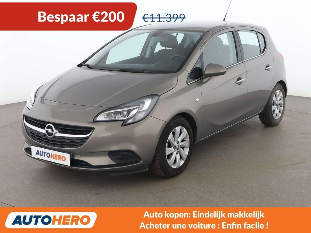 Opel Corsa 1.4 Innovation (bj 2015, automaat), Auto's, Parkeersensor, Bruin, https://public.car-pass.be/vhr/71814e09-dbba-407a-9381-512be7722c45