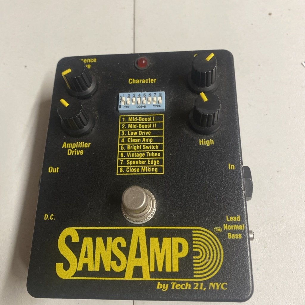 TECH21 SansAmp Classic zwart effectpedaal, Ophalen of Verzenden, Zo goed als nieuw