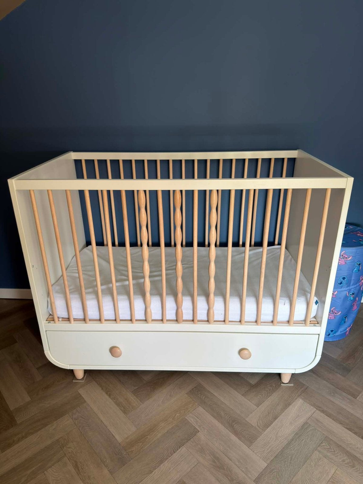 Babybedje / peuterbedje, Ophalen, Zo goed als nieuw, Minder dan 140 cm, Matras