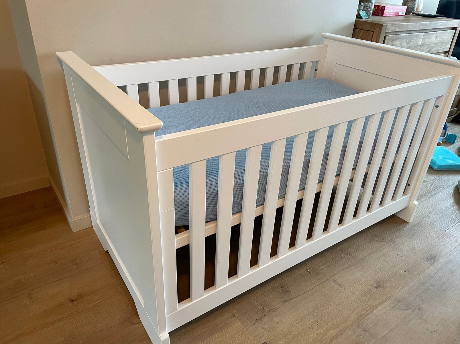 Ledikant/kinderbed in uitstekende staat (merk Bopita), Kinderen en Baby's, 70 tot 85 cm, 140 tot 160 cm, Zo goed als nieuw, Ophalen