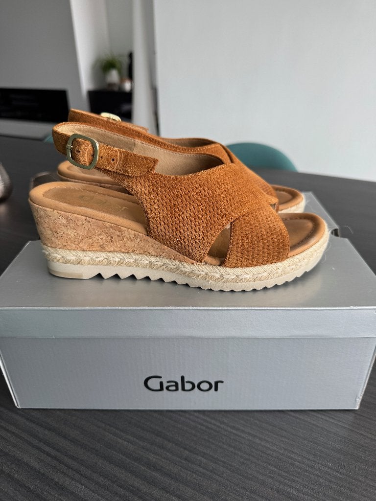 damessandaal met sleehak Gabor Comfort maat 39, Ophalen, Gedragen