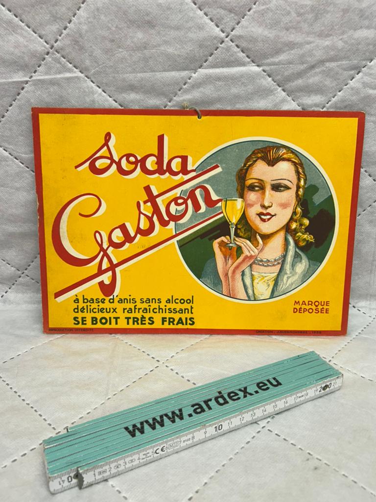 Publicité en carton, Enlèvement ou Envoi, Utilisé, Panneau publicitaire