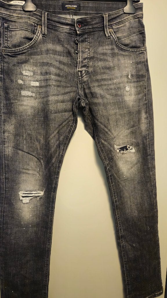 Jack & Jones Intelligence Glenn slim jeans voor heren, Kleding | Heren, Ophalen of Verzenden, Grijs, Gedragen, Jack&Jones