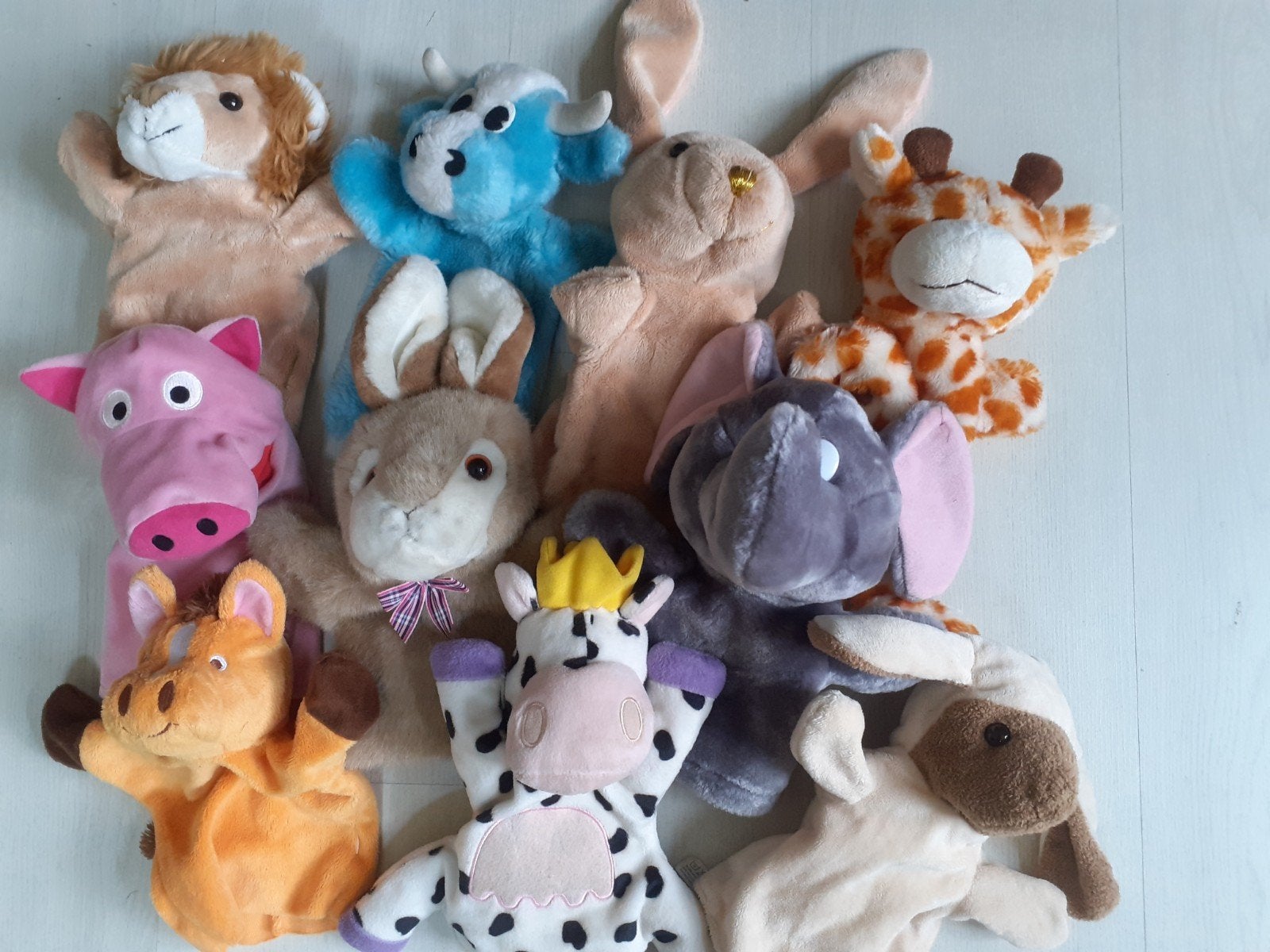 Zachte handpoppen poppenkastpoppen ( A ), Verzamelen, Poppen, Ophalen of Verzenden