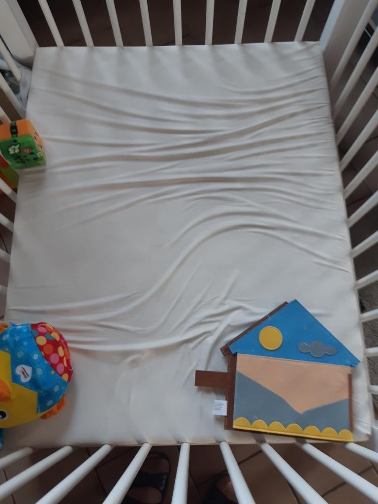 Matelas plastifié pour parc, Enlèvement