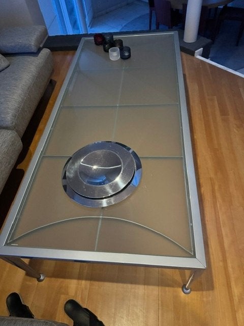 Desing salontafel Baleri Italia, 150 à 200 cm, Moins de 50 cm, Verre, Comme neuf