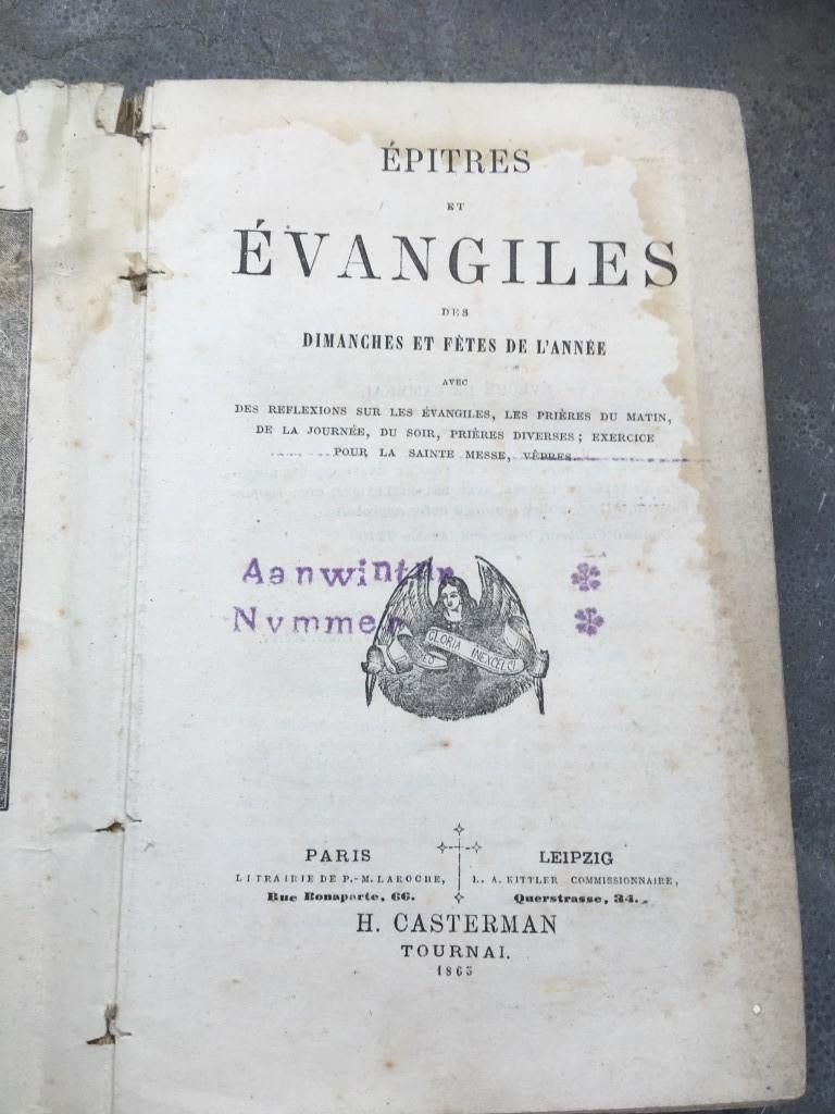 Epitres et Evangiles des dimanches et fêtes de l'année 1863, Antiek en Kunst, Ophalen of Verzenden