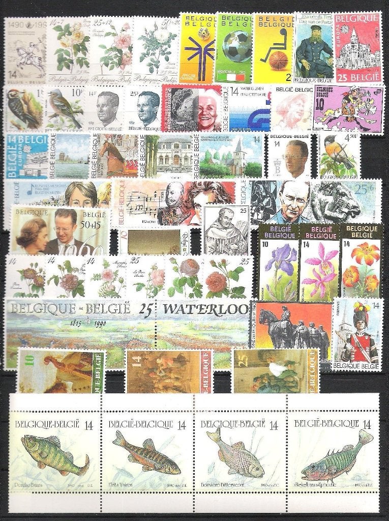 Belgie: Jaar 1990 + blok 66+67 + boek 20 Postfris nettoprijs, Neuf, Enlèvement ou Envoi, Gomme originale, Non oblitéré