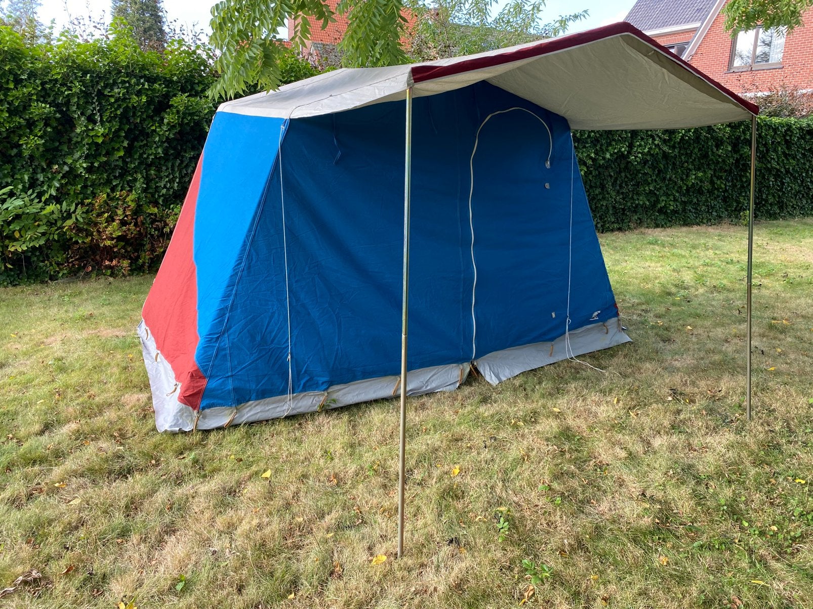 Pouch retro tent in canvas - Zeer goed bewaard, Caravanes & Camping, Tentes, Enlèvement, Comme neuf