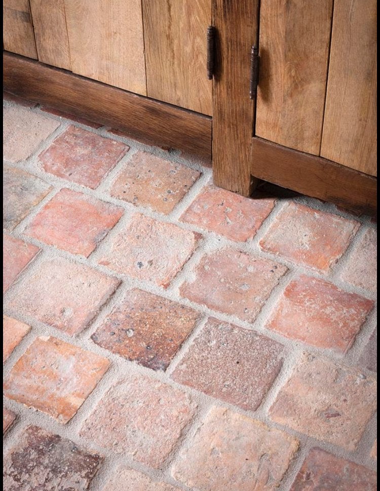 Lot antieke terracotta tegels Voor info BELLEN 0474220705, Ophalen