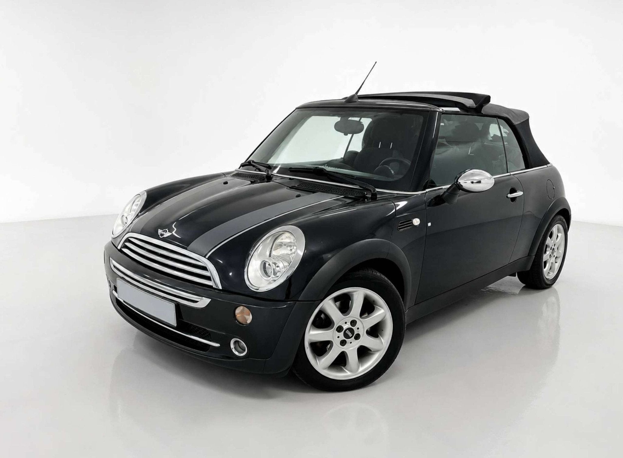 MINI Cooper 1.6 CABRIO - AIRCO - LEDEREN RECARO SPORTZET- SU, Auto's, Mini, Voorwielaandrijving, 4 zetels, Gebruikt, Zwart