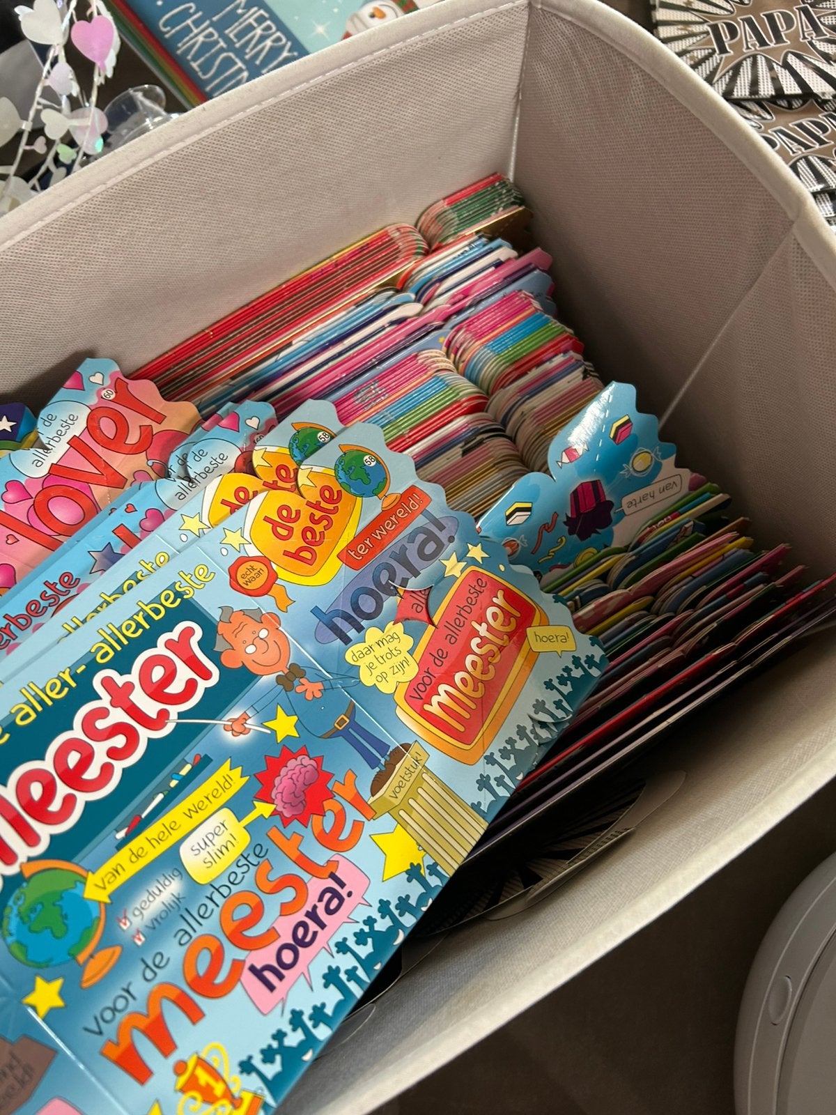 Grote partij geschenkverpakkingen & verjaardagsblikken, Ophalen, Nieuw, Feestartikel