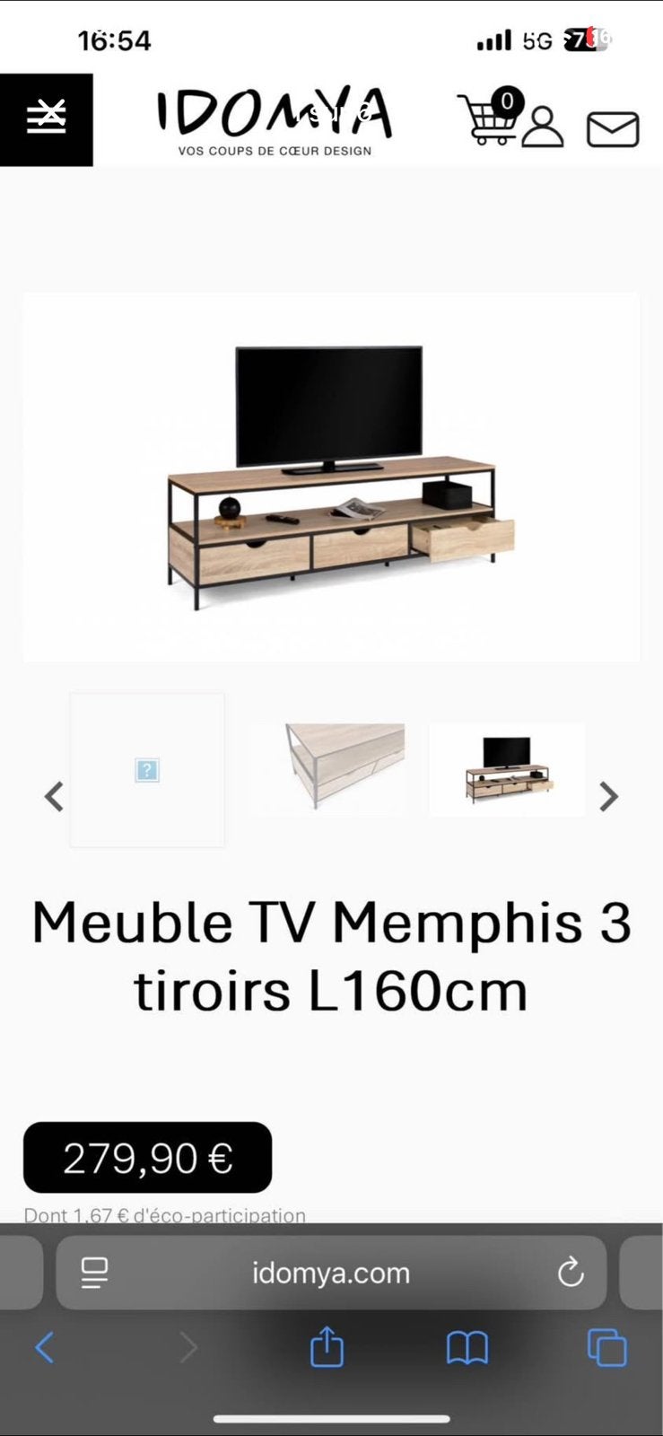 Meuble TV idomya, Maison & Meubles, Armoires | Mobilier de télévision, Enlèvement, Neuf