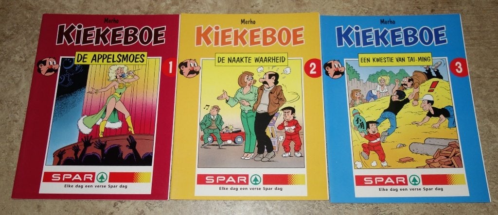 Complete reeks Kiekeboe Spar Reklameuitgaven., Boeken, Stripverhalen, Complete serie of reeks, Merho, Ophalen of Verzenden, Zo goed als nieuw