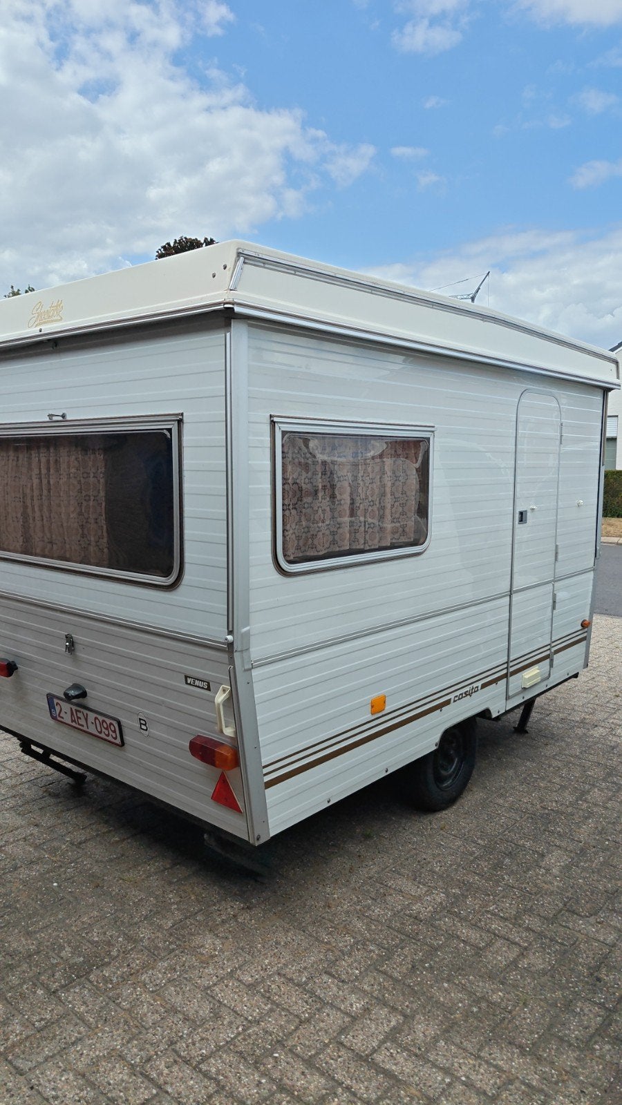 originele casita venus plooicaravan met voortent, Schokbreker, Treinzit, Particulier, 500 - 750 kg