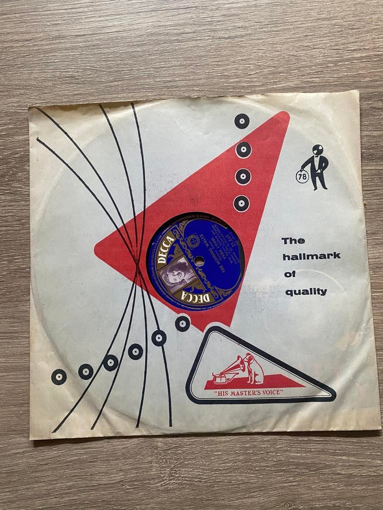 🔥 Vintage 78-toeren: Vera Lynn + Tante Leen kaart, Ophalen of Verzenden, Zo goed als nieuw