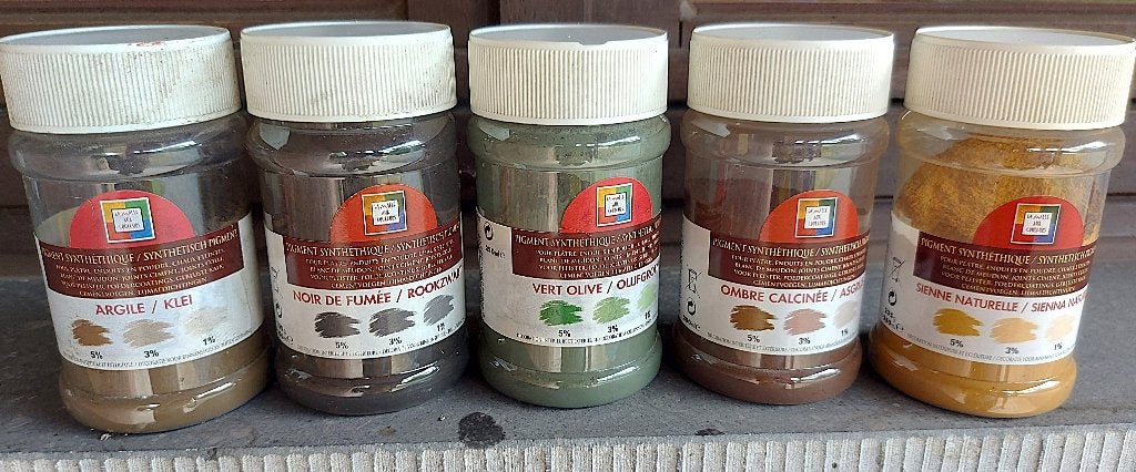 natuurlijke pigmenten voor cement/klei/pleister, Ophalen, Gebruikt, Overige typen