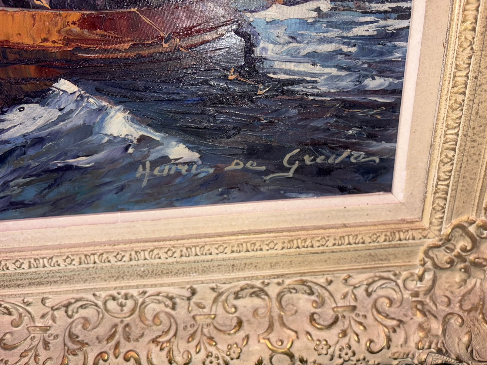 Schilderij H. De greve, Enlèvement, Comme neuf