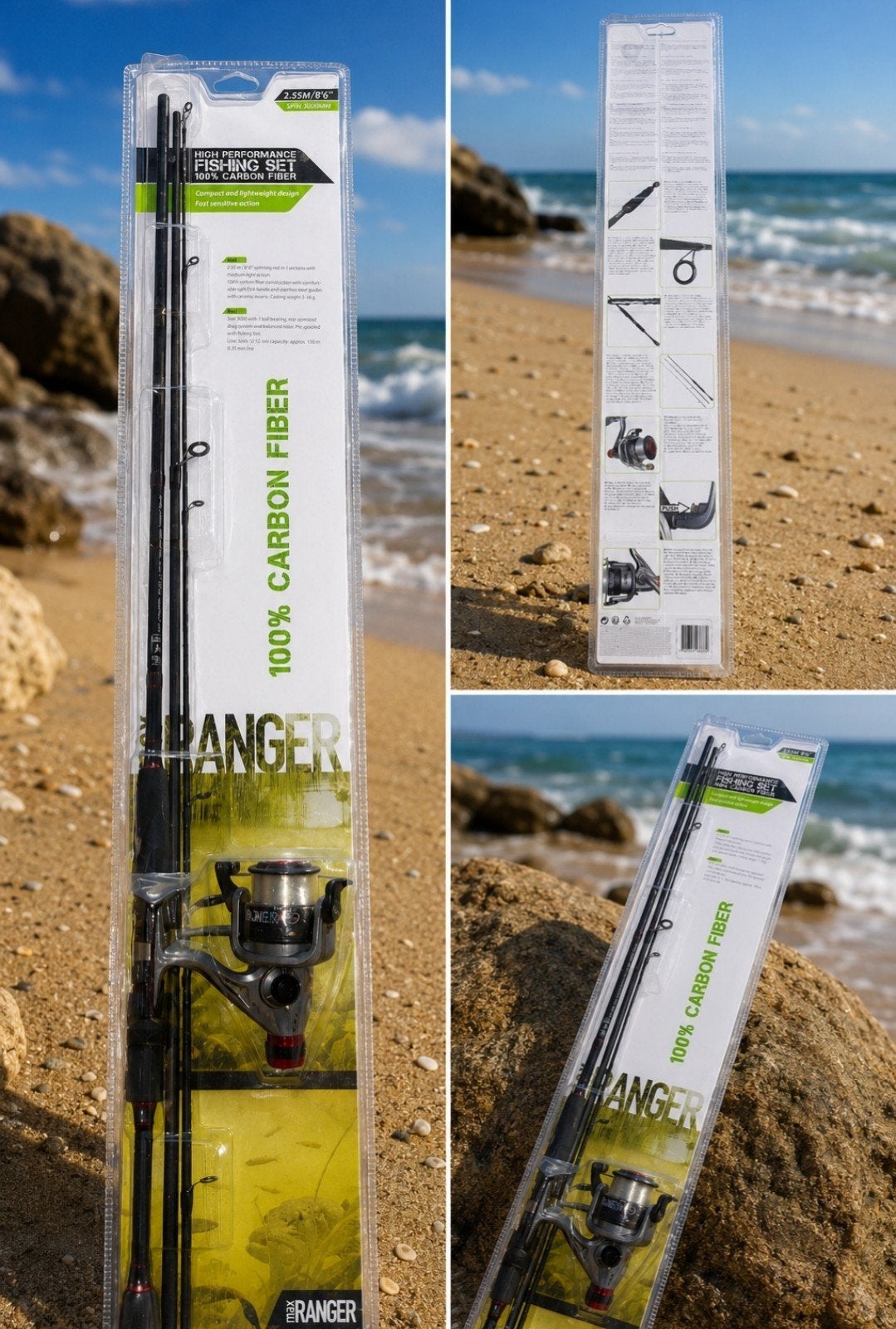 Kit de pêche en fibre de carbone Ranger — Nouveau dans son e, Sports nautiques & Bateaux, Pêche à la ligne | Pêche en mer, Enlèvement ou Envoi