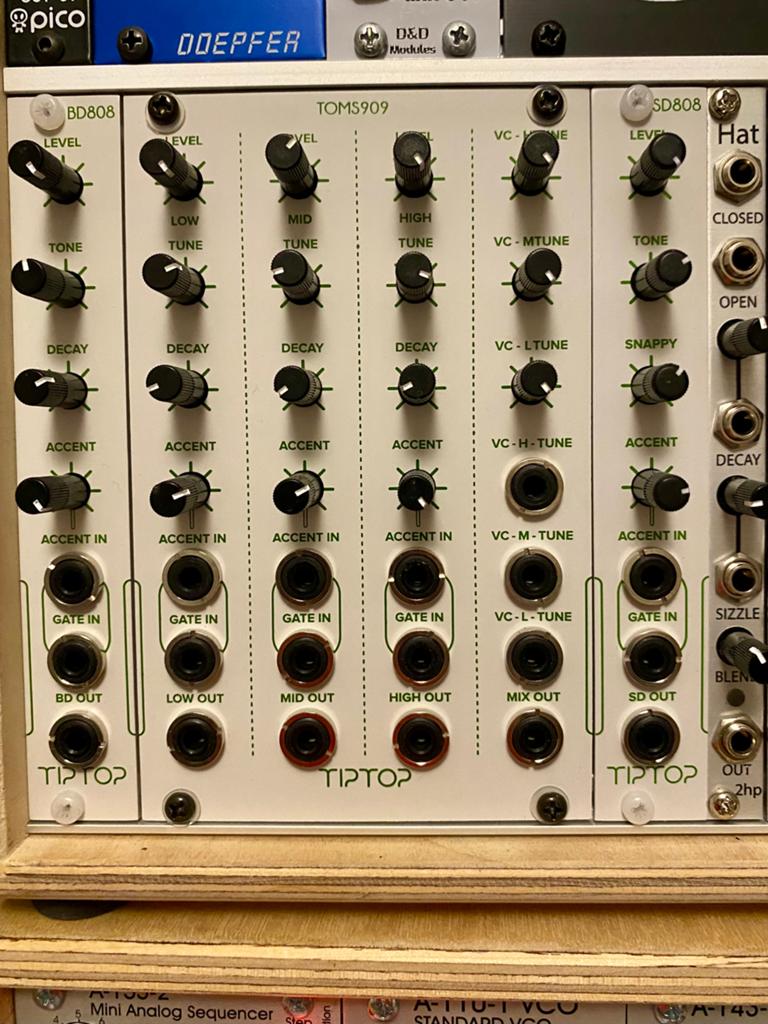 Eurorack-drummodules (TipTop Audio + 2 hp), Ophalen of Verzenden, Zo goed als nieuw