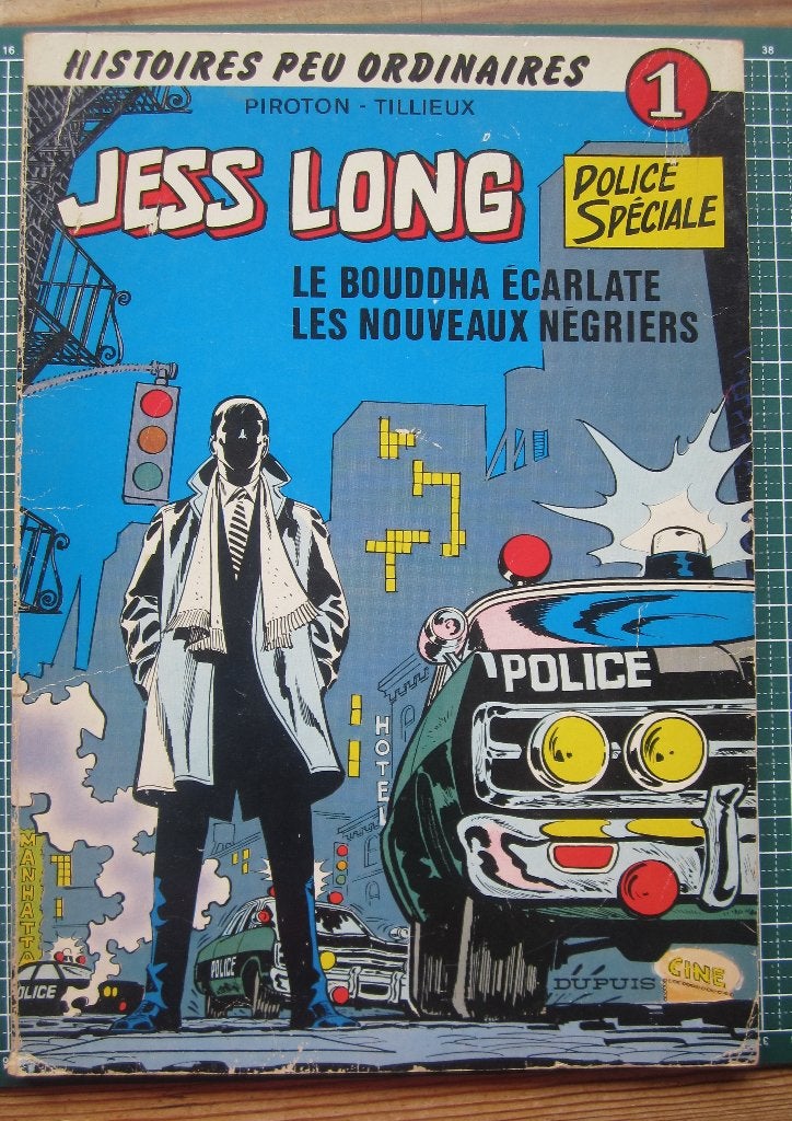 Jess Long 1 Le bouddha écarlate 1976-Piroton-Tillieux, Boeken, Stripverhalen, Gelezen, Eén stripboek, Tillieux et Piroton, Ophalen of Verzenden