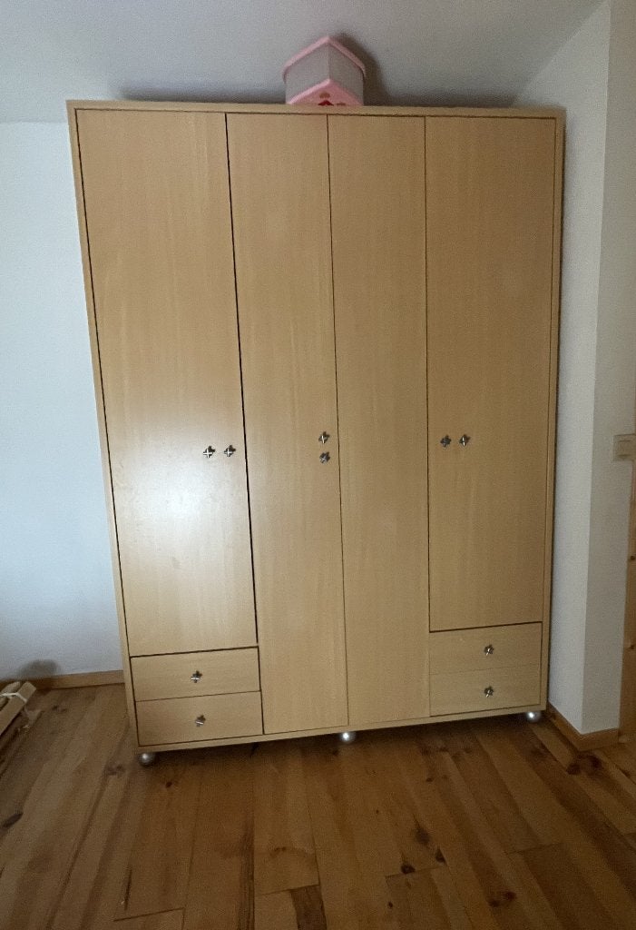 Armoire penderie beige 210x150x57, Huis en Inrichting, Kasten | Kleerkasten, 100 tot 150 cm, 200 cm of meer, Zo goed als nieuw