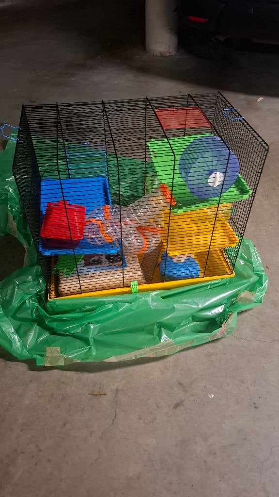 Complete kooi voor hamsteraccessoires, Dieren en Toebehoren, Ophalen, Zo goed als nieuw