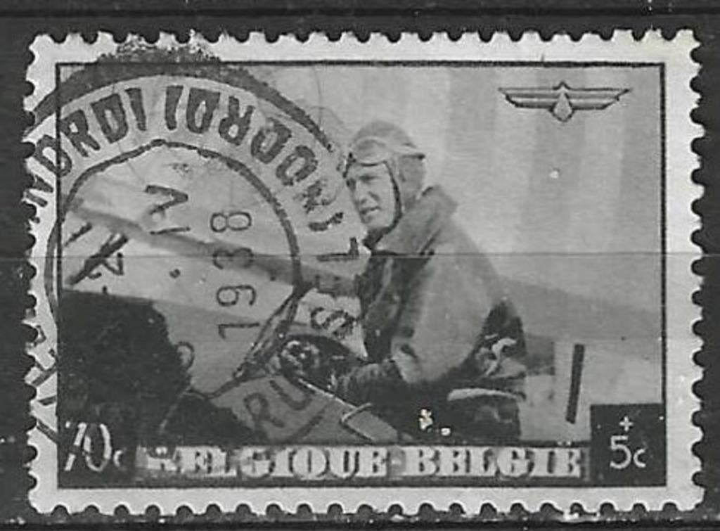 Belgie 1930 - Yvert/OBP 468 - Leopold III - Vliegenier (ST), Postzegels en Munten, Postzegels | Europa | België, Gestempeld, Koninklijk huis