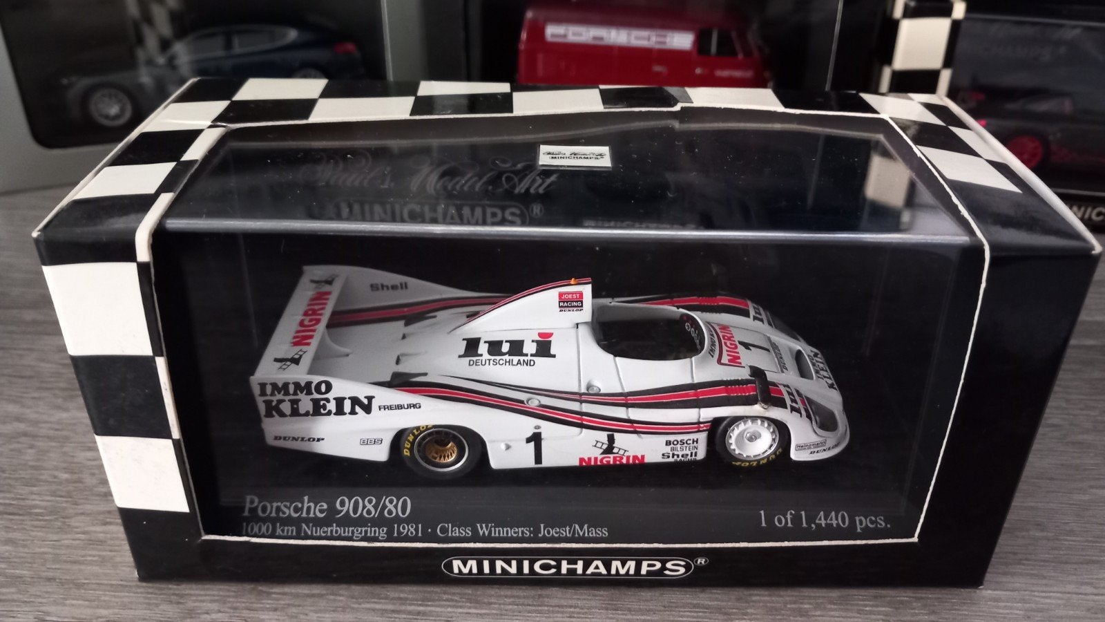 Minichamps Porsche 908/80 Nurburgring 1981 #1 (Mass/Joest ), Ophalen, Nieuw, Auto, MiniChamps