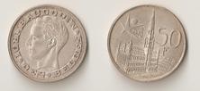 Zilveren munt van 50 frank - Expo Universelle 1958, Setje, Zilver, Ophalen of Verzenden, Zilver