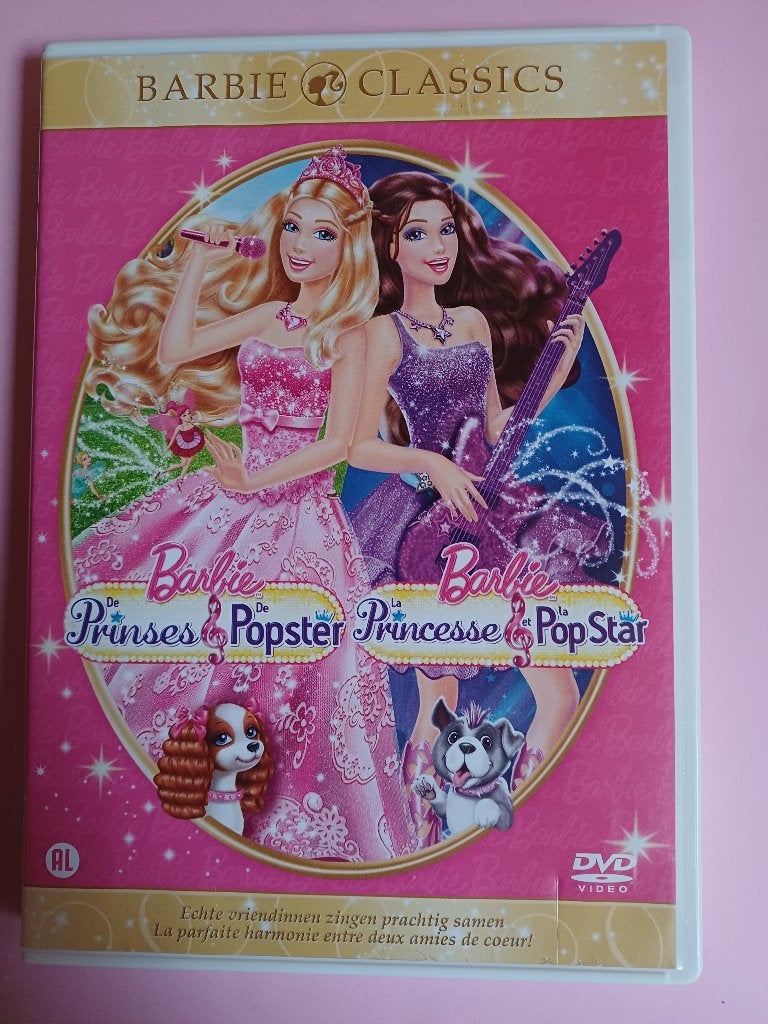 dvd barbie la princesse et la pop star, Enlèvement ou Envoi, Comme neuf, Néerlandais, Français