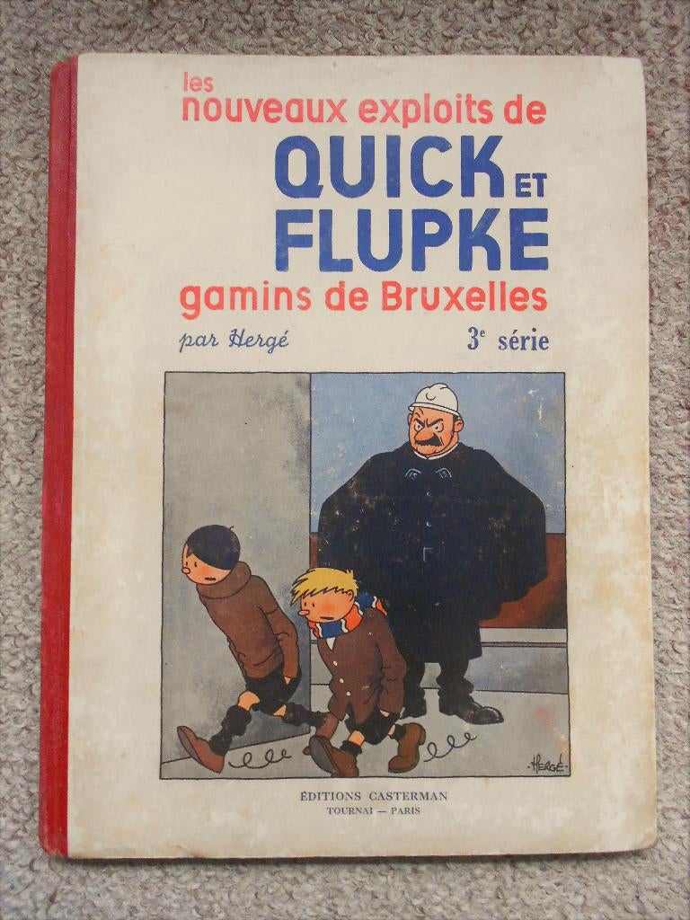 Quick et Flupke Gamins de Bruxelles - A18 -réimpression 1942, Enlèvement ou Envoi, Une BD, Utilisé, Herge