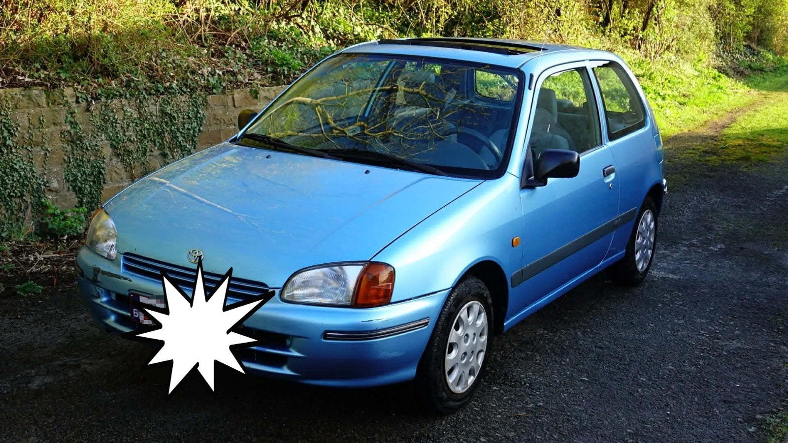 Toyota Starlet Automatique, Auto's, Automaat, Starlet, Blauw, Particulier