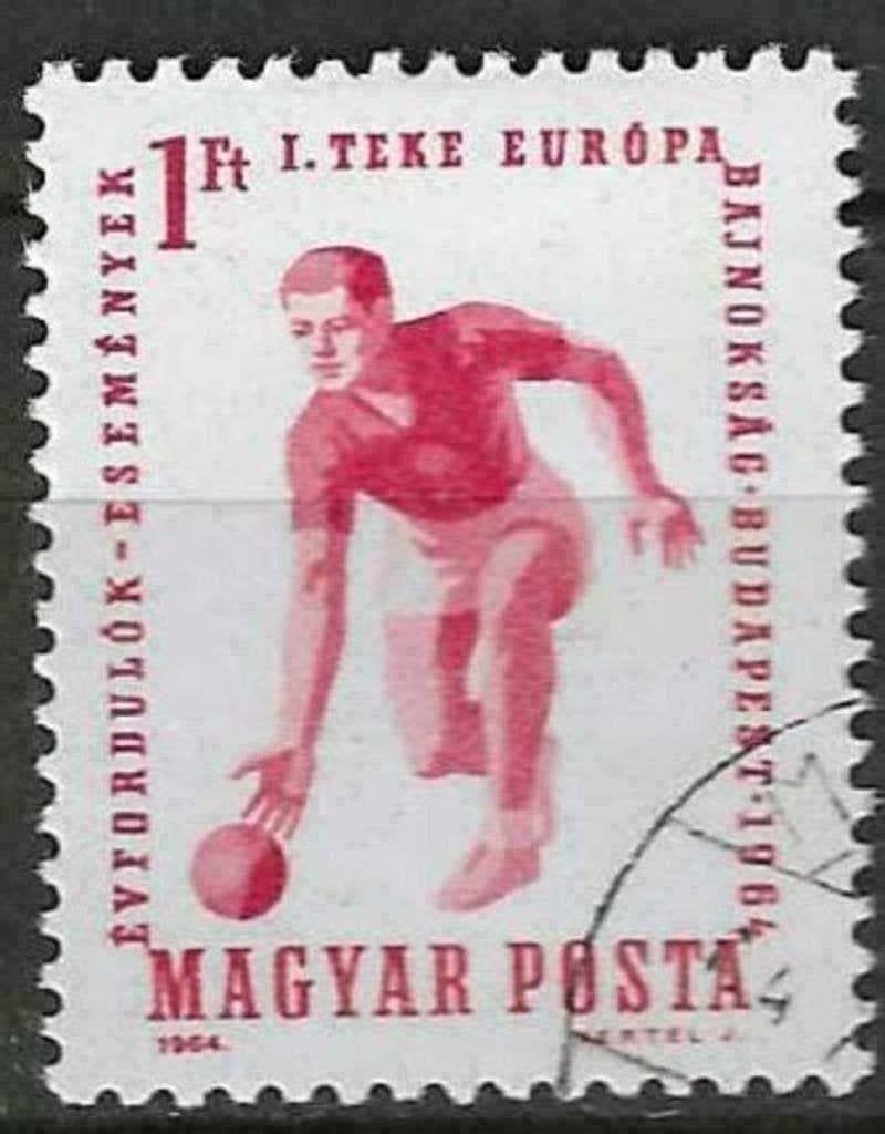 Hongarije 1964 - Yvert 1659 - Bowlingkamioenschappen (ST), Verzenden, Gestempeld