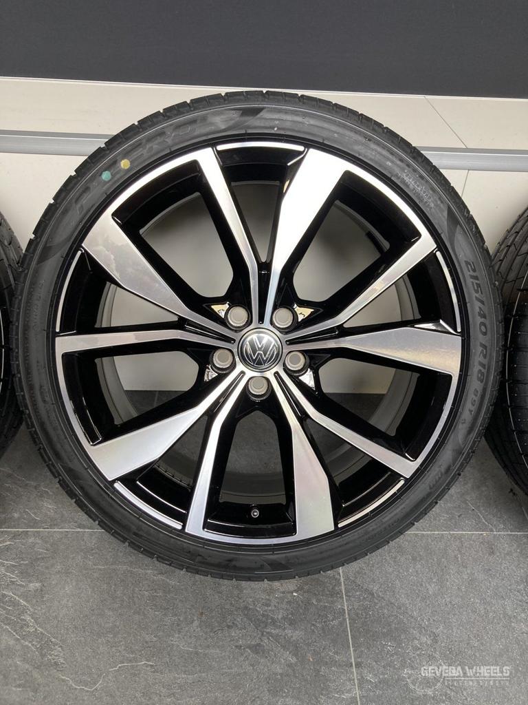 18” originele Volkswagen Polo 2G0 Misano velgen banden 5x100, Autos : Pièces & Accessoires, Pneus & Jantes, Pneus et Jantes, Pneus été