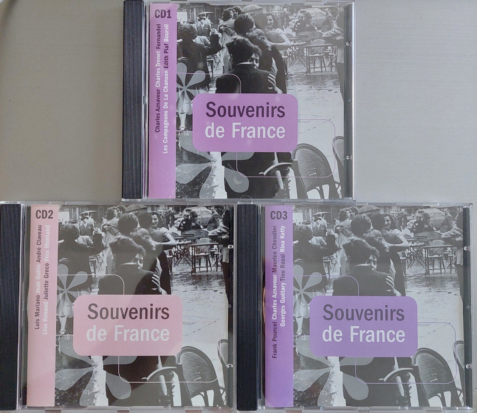 Souvenirs de France 3 cd's, Ophalen of Verzenden, Zo goed als nieuw, Verzamelalbum, Chanson