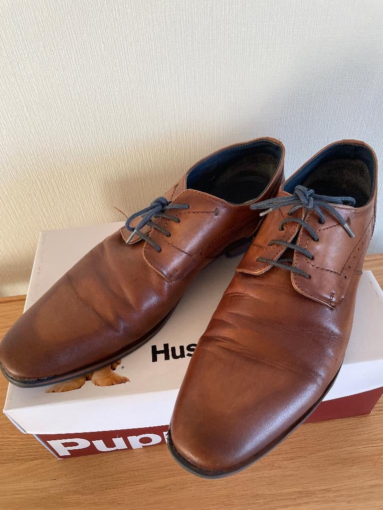 Hush Puppies heren schoenen - maat 44, Hush puppies, Chaussures à lacets, Comme neuf, Brun