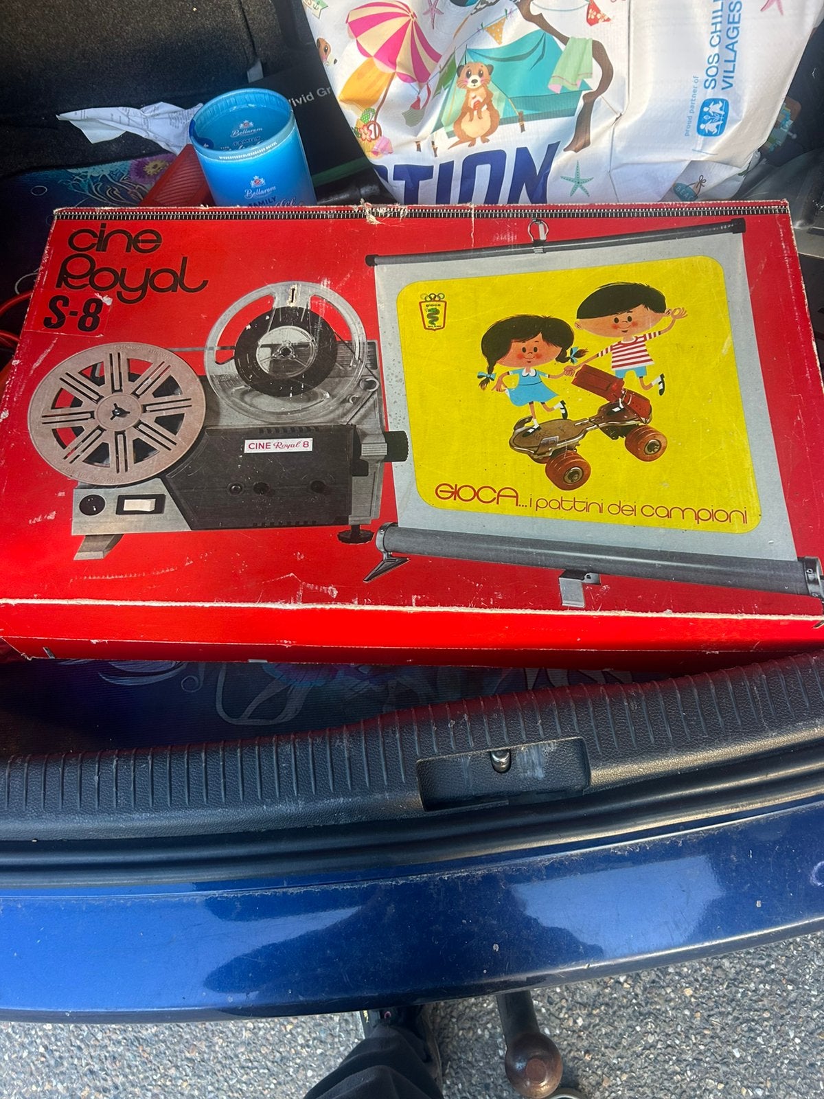 Vintage gioca cine royal s en filmprojector van de jaren 70, Verzamelen, Automaten | Gokkasten en Fruitautomaten, Ophalen, Zo goed als nieuw